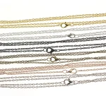10 Black Rose Gold Silver Metal Chains Necklaces for Pendant Charms Lobster Clasp (New)
