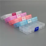 10 Slots ( Adjustable) Plastic Jewelry Box Storage Case Craft Jewelry Organizer Beads (New)