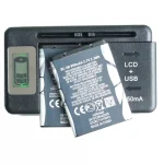Ciszean 890mAh BL-5B Replacement Battery LCD Charger For (New)