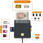 UTHAI X02 USB SIM Smart Card Reader For Bank Card IC ID EMV SD (New)
