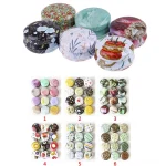 Mini Portable Tin Box Tablet Box Metal Round Pill Box Drug Holder Medicine (New)