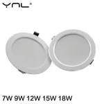 7W 9W 12W 15W 18W Spot LED Downlight AC 220V 240V Waterproof Warm (New)