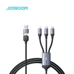 Joyroom A21 100W PD 3-in-1 Braided Fast Charging Cable (New)