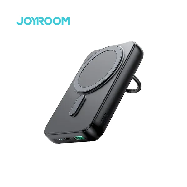 Joyroom-JR-W050-20W-10000mAh-Magnetic-Wireless-Power-Bank-with-Ring-Holder Joyroom JR-W050 20W 10000mAh Magnetic Wireless Power Bank with Ring Holder (New) - Image 1