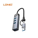 Ldnio Ds-134UC USB-a/Type-C to USB 3 4-in-1 Hub (New)