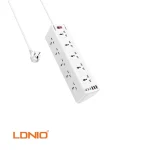 Ldnio SC10610C 2500W 10 Outlets Power Strip with PD&QC3.0 5 USB-A&1 USB-C Port (New)