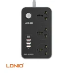 Ldnio SC3412 38W PD20W Power Strip 3 Socket Outlets and 3 QC 3.0 USB (New)