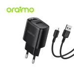 Oraimo OCW-E66S+C53 Firefly 3 10W USB Charger Adapter with Type C Cable (New)