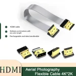 Ribbon FPV HDMI Compatible Connector Flexible Flat Cable Raspberry Pi 4 Micro HDMI to (New)