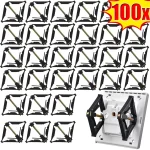 1 100 Type 86 Cassette Repairer Dark Box Switch Old Socket Boxes Replacement Fixed (New)