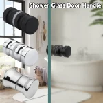 Stylish Shower Glass Door Handle,Sliding Shower Doors Knob,Double Sided Pull Hardware Replacement Parts (New)