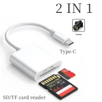 Type C SD TF Memory Card Reader Adapter for Samsung Huawei XiaoMi SD (New)