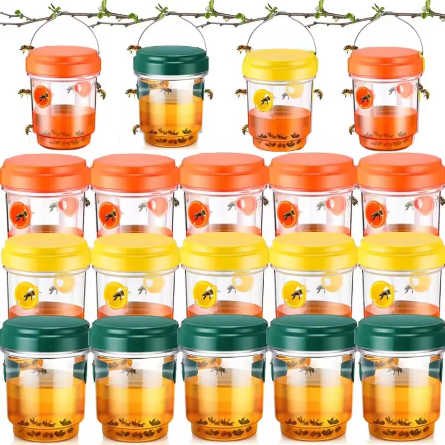 S00abc426052e4b2aa1d54fca79ae6642t 1 3 Reusable Insect Trap Large Pest Control Wasp Traps Outdoor Indoor Insect Catcher (New) - Image 1