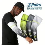 1 3Pairs Unisex Cycling Running Sports Sleeve Arm Cooling Sleeves UV Sun Protection Cuff (New)