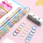 10/ 15 / 30 Pcs Loose Leaf Rings Multi-Color Binder (New)