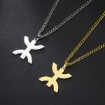 Skyrim African Berbers Symbol Pendant Necklace Amazigh Letter Yaz Stainless Steel Ethnic Amulet (New)