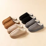 Winter Mens Slippers Indoor Bedroom Breathable Warm Snow Boots Women Outdoor Soft Sole (New)