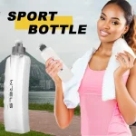 Upgraded Curved Easy Grip Sports Water Bottle Running & Cycling Belt Pack Convenient (New)