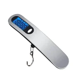 Small Portable Scale Digital LCD Display 110lb 50kg Electronic Luggage Hanging Suitcase Travel Weighs (New)