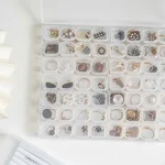 28 56 Grid Transparent Box, Suitable for Storing and Keeping Miniature Accessories (New)