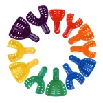 12 Dental Impression Trays Dentist Impression Durable Plastic Teeth Holder Lab Dentistry Accessory (New)