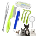 Pet Tick Removal Kit Easy To Use Flea Get Rid of Hook Tweezers (New)