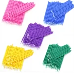 100 bag Disposable Eyelash Brush Lash Removing Swab Micro Brush MicroBrush Individual Eyelash Extension (New)