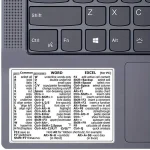 Reference Keyboard Shortcut Sticker for Laptop Computer, 1 Count Practical Computer Decorative Sticker (New)