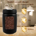 Coffee Beans Vacuum Sealed Jug 304 Stainless Steel Food Keep Fresh Storage Container (New)