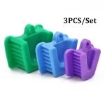 3 set Dental Occlusal Pad Rubber Bite Opener Blocks Mouth Prop Cheek Retractors Small (New)