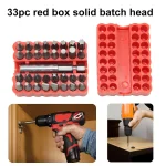 33 electric screwdriver head solid cross hexagonal alien bits twist screw extension rod (New)