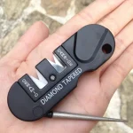 Afiador de faca portÃ¡til de carboneto cerÃ¢mico de tungstÃªnio, kit profissional, pedra de (New)