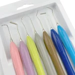 7 Double Head Dental Composite Resin Filling Spatula Aesthetic Restoration Resin Filler Restoration Instrument (New)