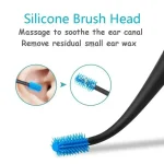 Double Silicone Soft Head Rotary Screw Earpick Ear Picking Tool Massage Ear Cleaner (New)