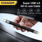 Essager 240W Type C Cable PD3.1 Fast Charging Supercharge for (New)