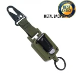 60cm Telescopic Steel Wire Rope Easy Pull Buckle Outdoor Fishing Eagle Beak Buckle (New)