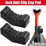 BEECHIP 2 Car Slotted Lift Jack Stand Rubber Pad Floor Adapter Rail Grip (New)