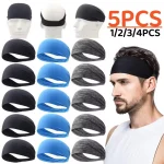 Elastic Sports Headbands Sweat Absorption Headdress Quick Dry Workout Headband Anti slip Breathable Sweatbands (New)