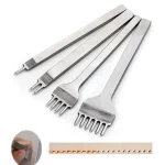 Leather Craft Tool 3mm 4mm 5mm 6mm Hole Punches 1 2 4 6 Prong Lacing Stitching Punch (New)