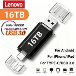 Lenovo 16TB 2 In 1 OTG USB Flash Drive 3 Type C (New)