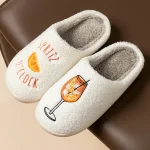 Aperol Spritz Womens Slippers Spritz OClock | Cozy Comfy Fluffy Slippers Party Bridal (New)
