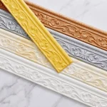 10m Roll Waterproof Self Adhesive Baseboard Sticker 3D Wall Border Trim Wallpaper For (New)