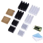 5 For Raspberry Pi 38020 3B  4B Aluminum Heatsink Radiator Cooler Kit for (New)
