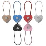 3 Digits Lock Multifunctional Smart Heart Lock Zinc Alloy Suitcase Luggage Bag Password (New)