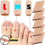 Gel Toe Cover Elastic Fiber Finger Protective Tube Toe Protection Pipe Reduce Friction (New)
