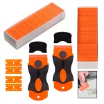 Plastic Scraper with 100 200 Plastic Blades Multipurpose Window Scraper Non Scratch Scraper for Removing (New)