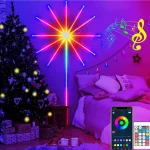 RGBIC Firework LED Strip Light Bluetooth APP Control USB 5V Neon Strip Christmas (New)