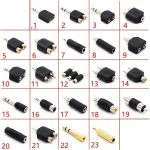10 5 2 1 6.35 6.5mm male to 3.5mm Audio Stereo mono Jack Female To 2 RCA Male (New)
