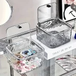 Hair Accessories Organizer Storage Box Clear Acrylic Hair Tie Organizer for Headband, Bows, (New)