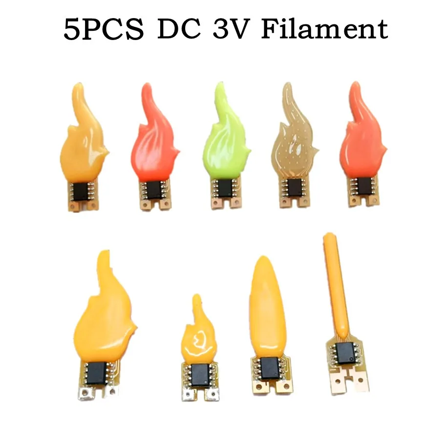 S0ab3c6d96b2d4b9ebac2af3f194a08b9b 5 DC 3V Led Flash Flowing Candles Edison Bulb Flame LED Filament 2200K (New) - Image 1